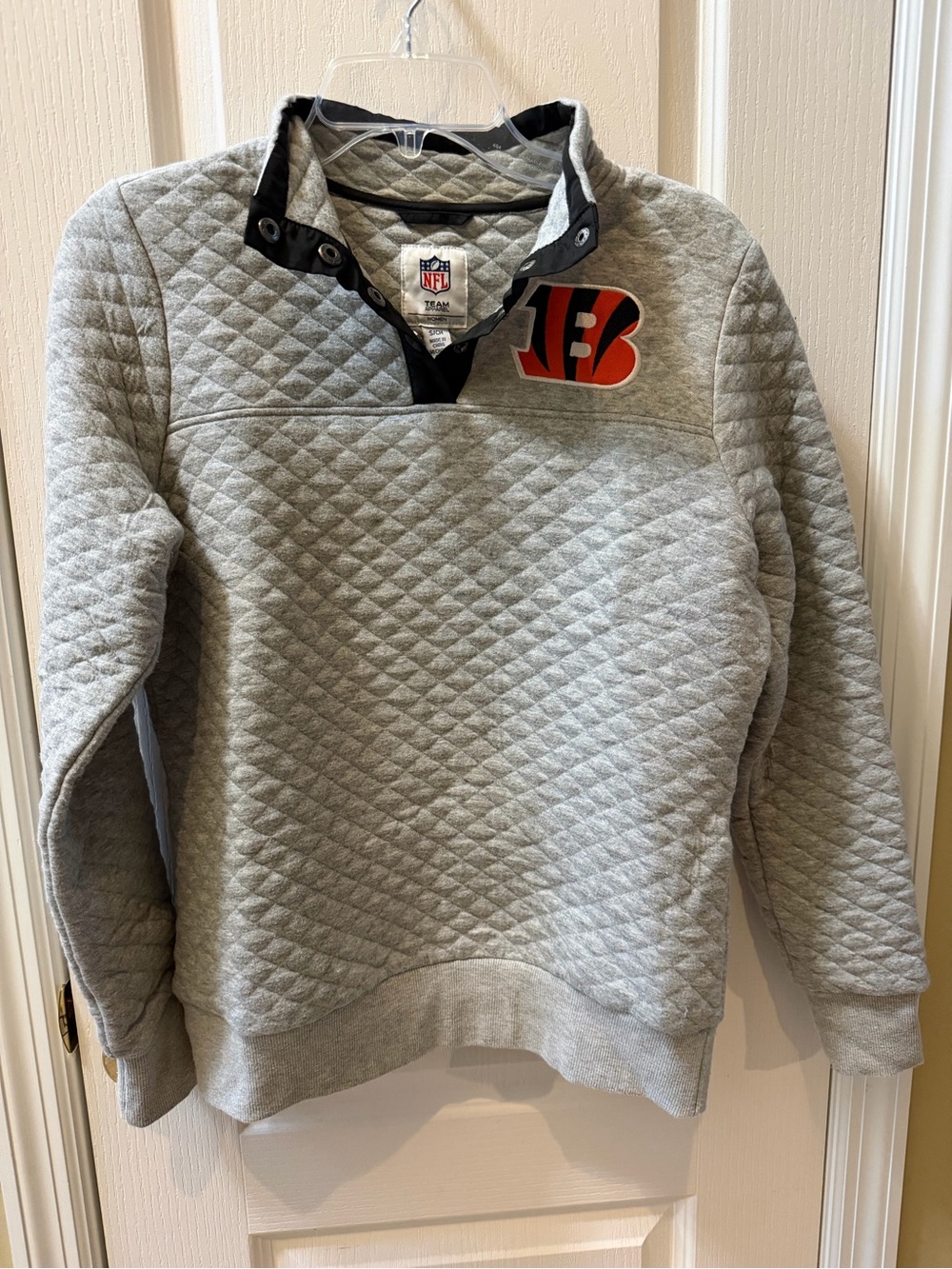 Women’s Quilted Bengals Sweatshirt S